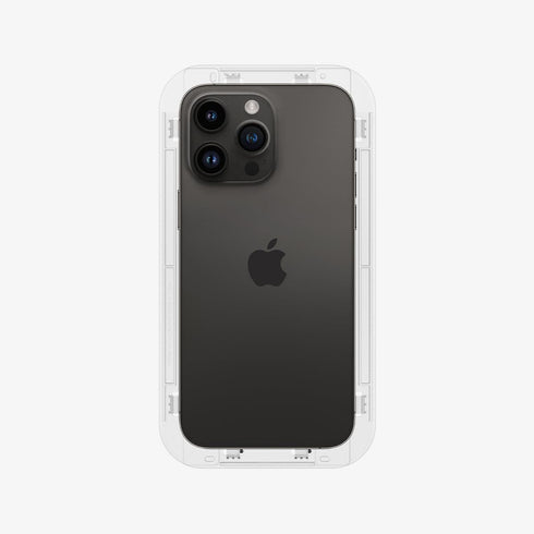 AGL05202 - iPhone 14 Pro Max Screen Protector EZ FIT GLAS.tR (Sensor Protection) showing the device